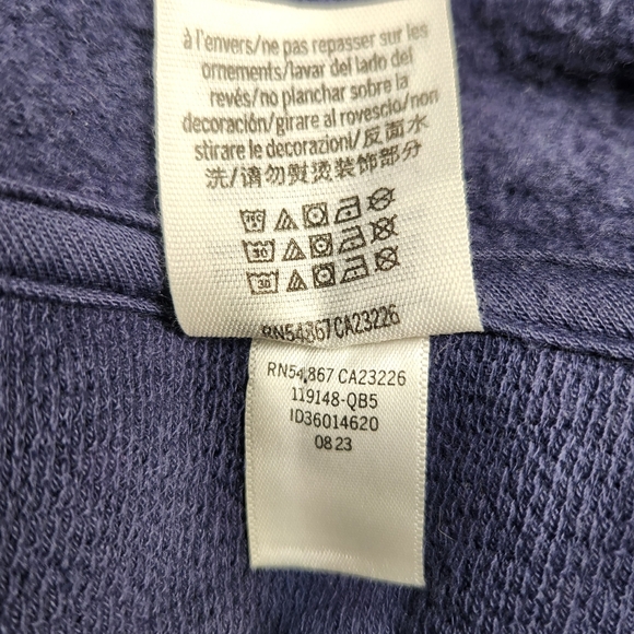 Victoria's Secret PINK Womens Fleece Cropped Polo Sweatshirt.Midnight Navy - Picture 9 of 12